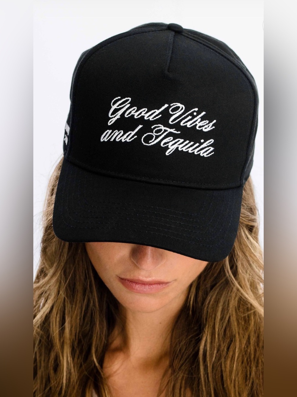 NEW! Uncommon James Black 'Good Vibes and Tequila' Embroidered Cap